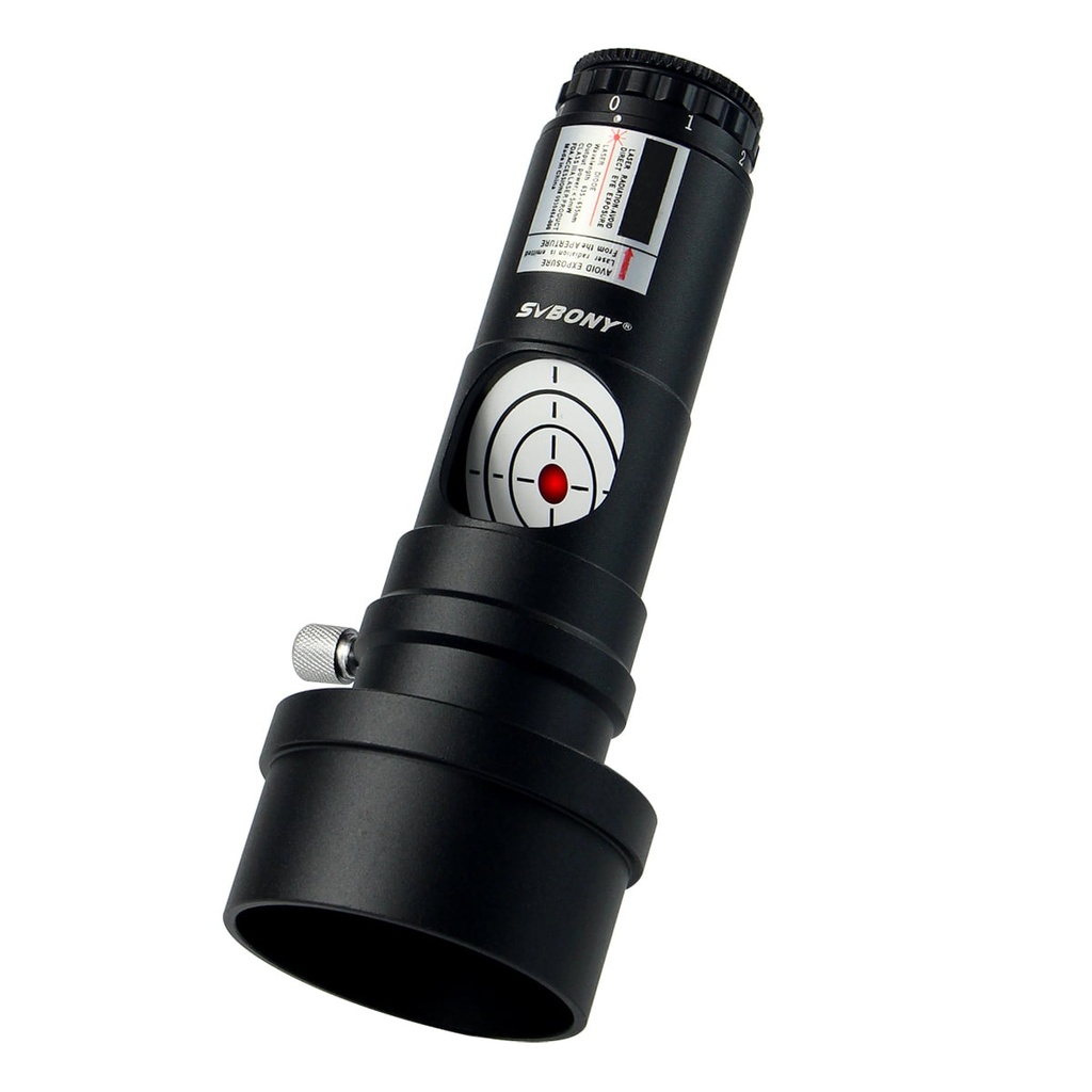 [SVB-F9123A] محاذي ليزر أحمر (Svbony SV121) لتلسكوبات نيوتون - مقاس 1.25 بوصة مع محول 2 بوصة