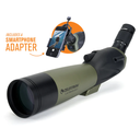 Ultima 20-60x80mm Angled Zoom Spotting Scope with Smartphone Adapter